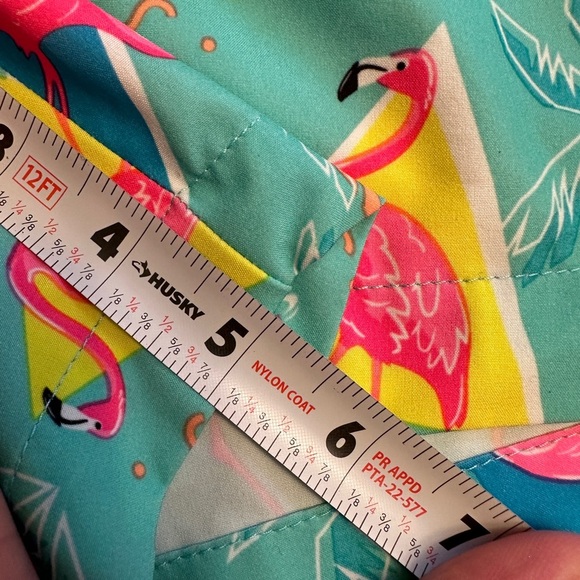 Chubbies Men’s Small Blue Pink Flamingo Mesh Elastic Waist Swim Trunks - Picture 5 of 5